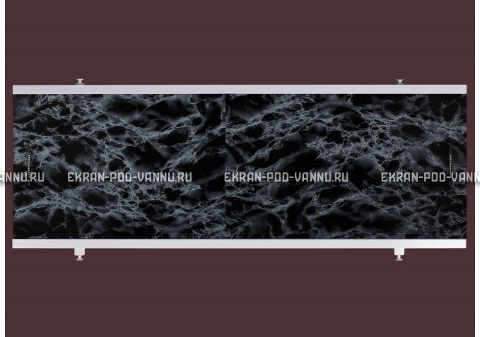 Экран EUROPLEX Универсал черный мрамор – купить по цене 6250 руб. в интернет-магазине в городе Ростов-на-Дону картинка 1