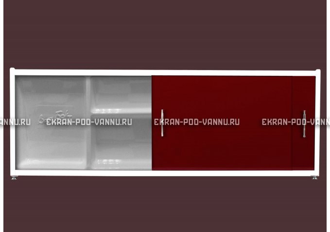 Экран с полочкой - Бордо – купить по цене 6880 руб. в интернет-магазине в городе Ростов-на-Дону картинка 1