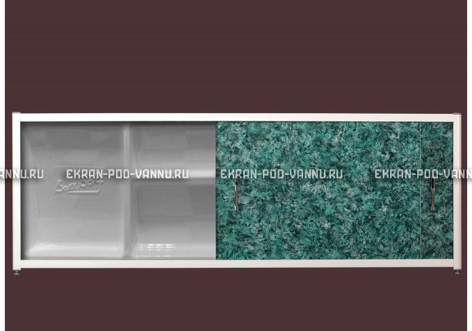 Экран с полкой - Малахит – купить по цене 6280 руб. в интернет-магазине в городе Ростов-на-Дону картинка 1