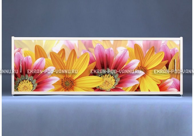 Раздвижной ФОТО экран - Flowers – купить по цене 8500 руб. в интернет-магазине в городе Ростов-на-Дону картинка 1