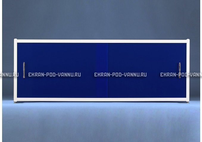 Раздвижной экран EUROPLEX Комфорт синий – купить по цене 6750 руб. в интернет-магазине в городе Ростов-на-Дону картинка 1