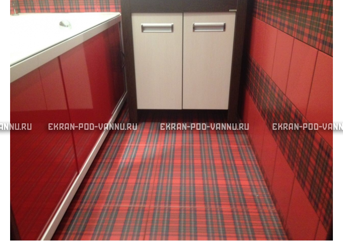 Экран раздвижной EUROPLEX Комфорт красный – купить по цене 6250 руб. в интернет-магазине в городе Ростов-на-Дону картинка 3