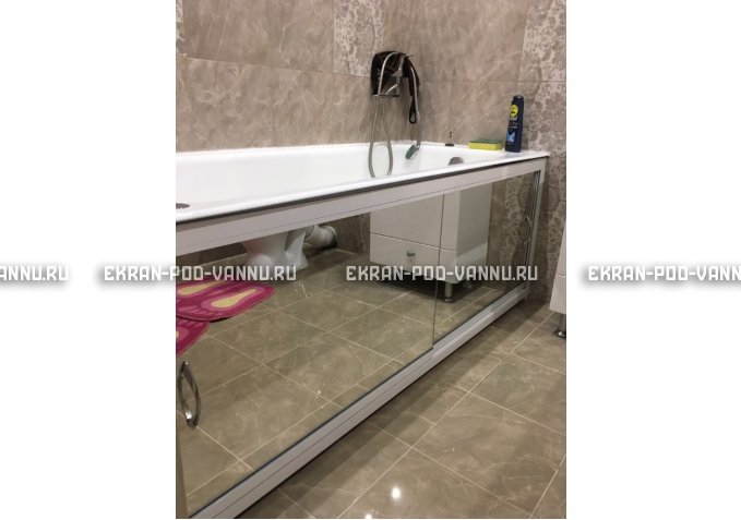 Раздвижной экран EUROPLEX Роликс Зеркальный – купить по цене 9700 руб. в интернет-магазине в городе Ростов-на-Дону картинка 9