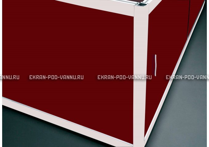 Торцевой экран EUROPLEX Комфорт бордовый – купить по цене 8760 руб. в интернет-магазине в городе Ростов-на-Дону картинка 1