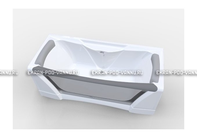 Прозрачная ванна 1MarKa Dolce Vita 180x80 – купить по цене 43200 руб. в интернет-магазине в городе Ростов-на-Дону картинка 2