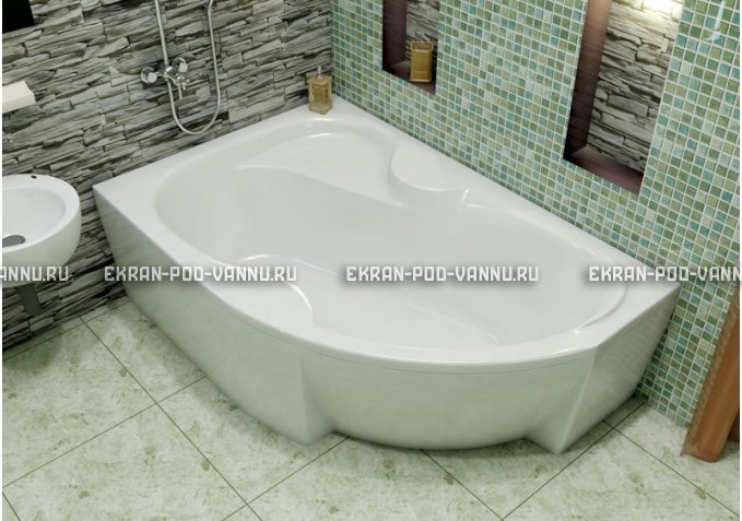 Акриловая ванна Vayer Azalia 170x105 – купить по цене 28800 руб. в интернет-магазине в городе Ростов-на-Дону картинка 1