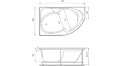 Акриловая ванна Relisan Sofi 170x105 – купить по цене 23480 руб. в интернет-магазине в городе Ростов-на-Дону картинка 17
