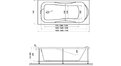 Акриловая ванна Relisan Elvira 150x75 – купить по цене 15260 руб. в интернет-магазине в городе Ростов-на-Дону картинка 13