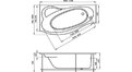 Акриловая ванна 1MarKa Gracia 150x94 – купить по цене 19400 руб. в интернет-магазине в городе Ростов-на-Дону картинка 17
