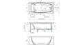 Отрезная ванна 1MarKa Pragmatika 173-155х75 см  – купить по цене 15450 руб. в интернет-магазине в городе Ростов-на-Дону картинка 25
